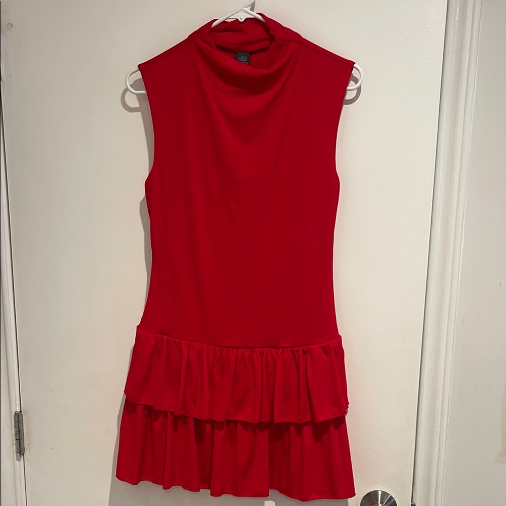 Wild Fable Red Sleeveless Midi Dress